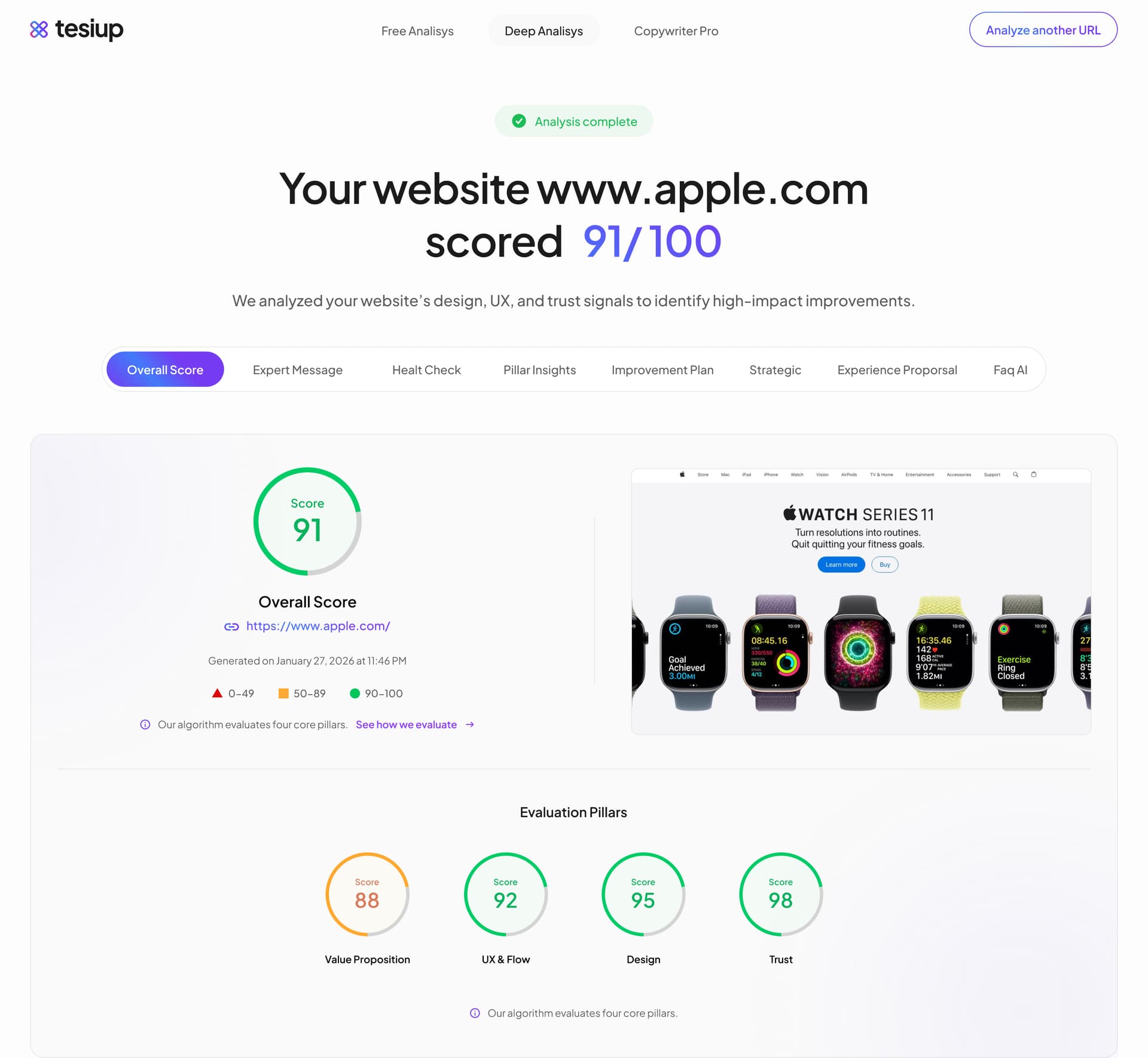 Deep Analysis preview